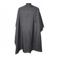 Thumbnail for H&R  Barber Cape  Black with White Stripes  Hook