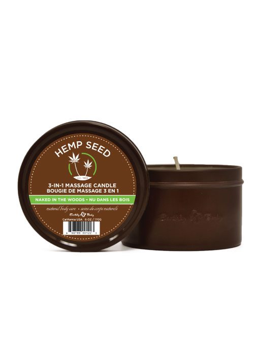 Hemp Seed 3 in 1 Massage Candle – Naked in the Woods