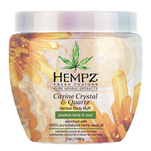 Hempz Citrine Crystal & Quartz Herbal Body Buff 7oz