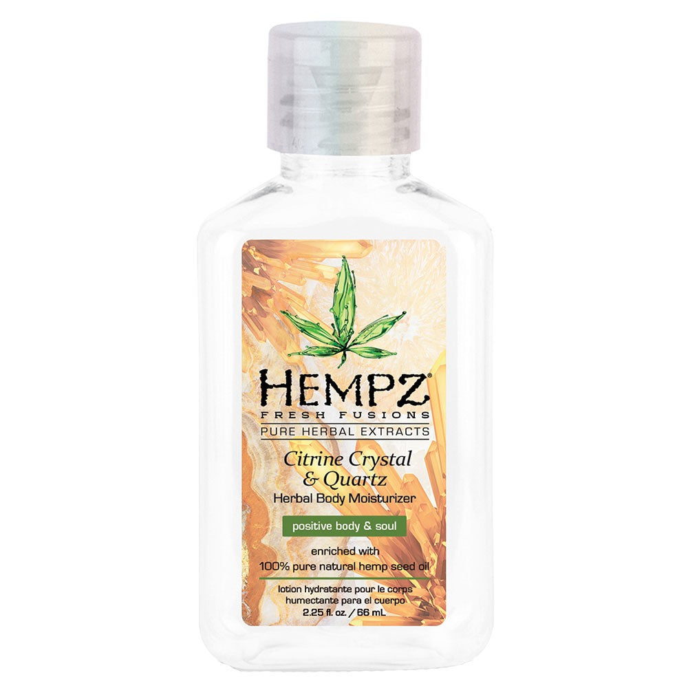 Hempz Citrine Crystal & Quartz Herbal Body Moisturizer 2oz