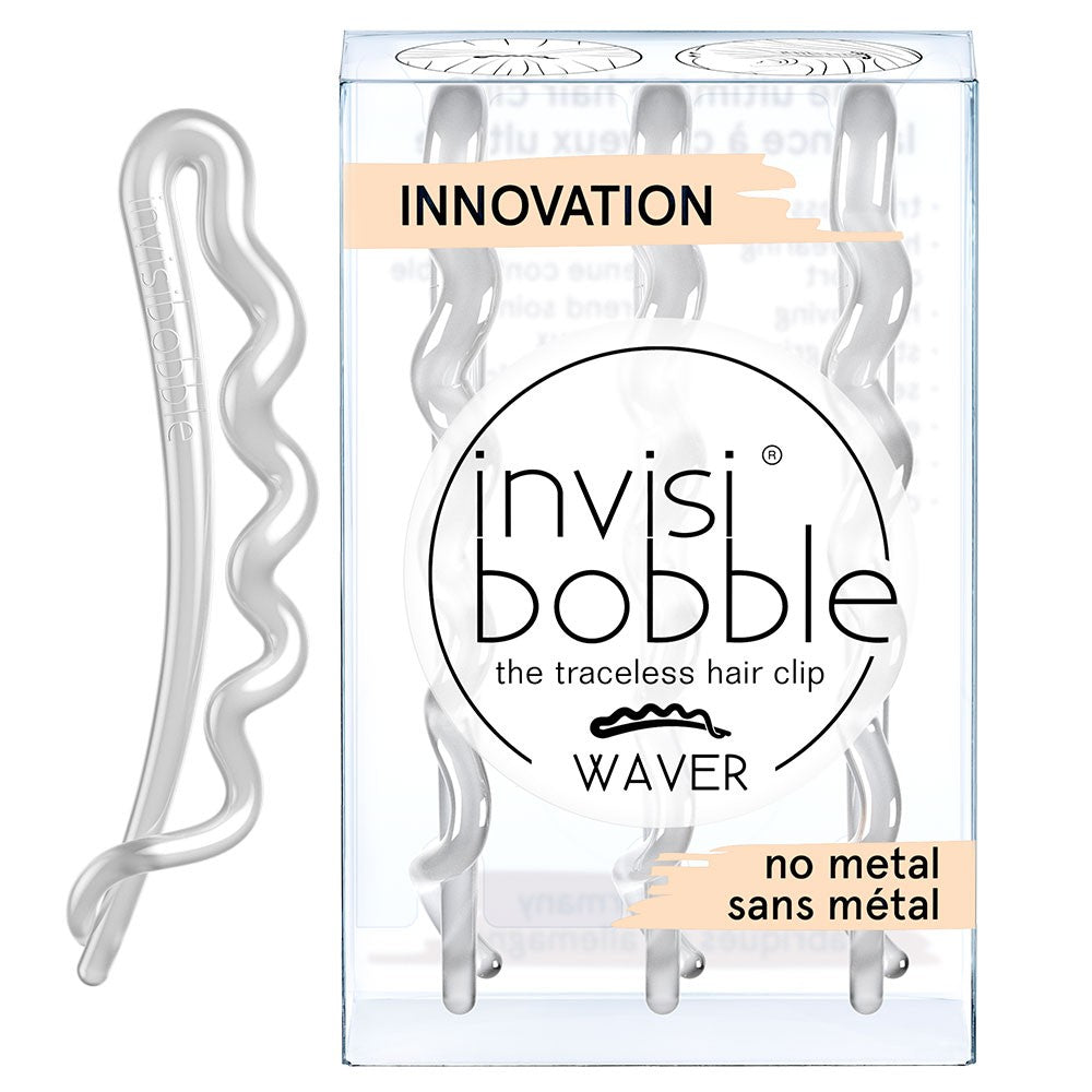 Invisibobble Waver Hair Clip 3pk - Crystal Clear