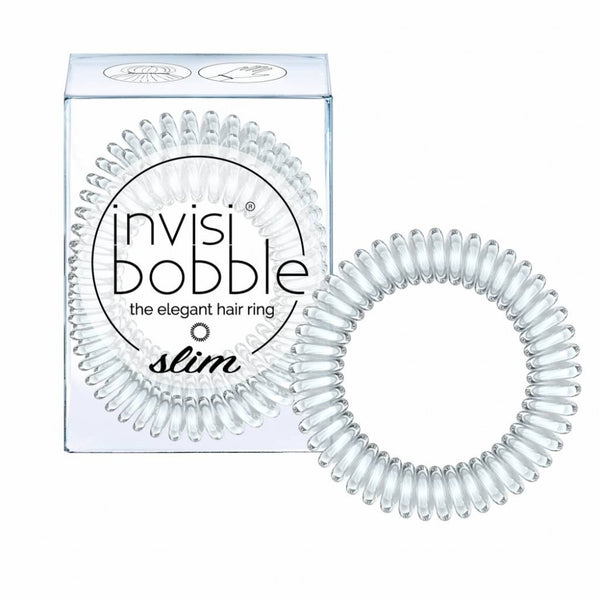 Invisibobble Slim Hair Rings 3pk - Crystal Clear