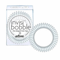 Thumbnail for Invisibobble Slim Hair Rings 3pk - Chrome