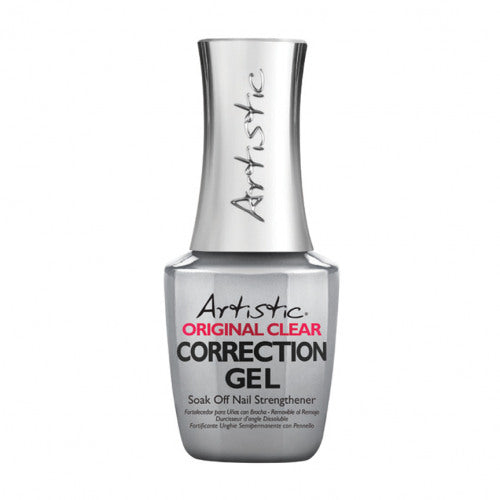 Artistic Colour Gloss Correction Gel Soak Off Nail Strengthener - Clear 0.5oz 