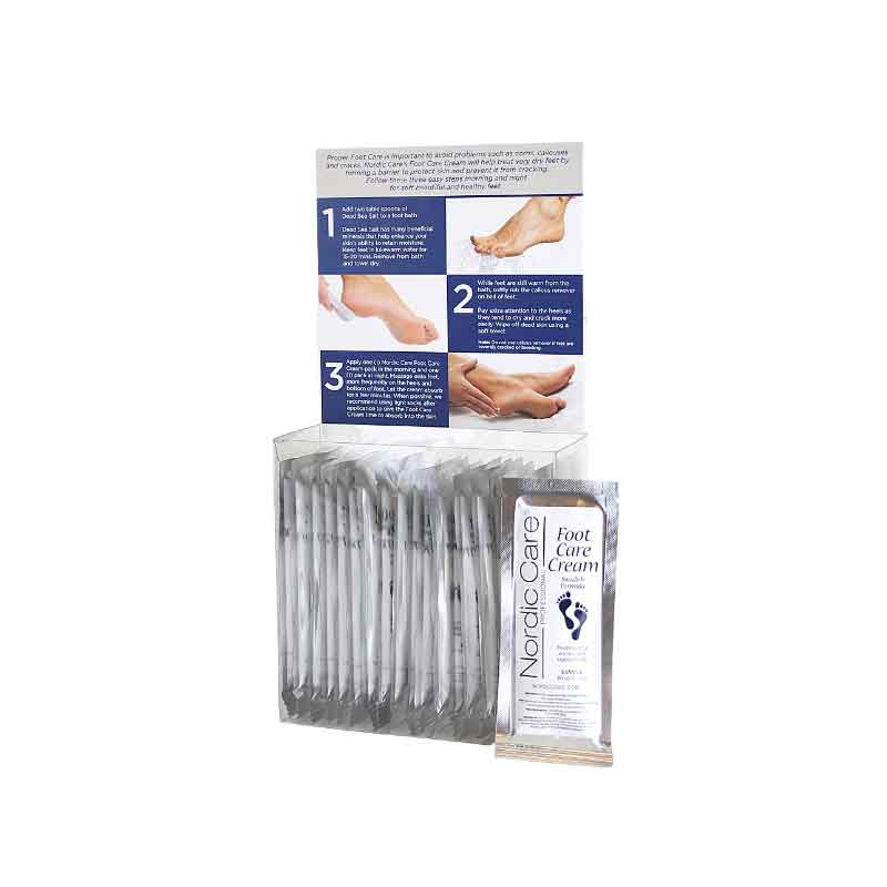 NORDIC CARE Foot Care Cream Sample Packs (20 pouches)