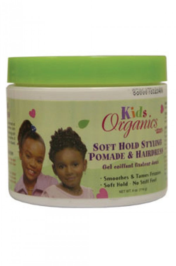 Africa's Best Kidbs Organics Soft Hold Styling Pomade & Hairdress (4 oz)