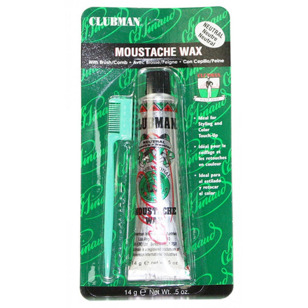 Clubman Moustache Wax 0.5oz - Clear