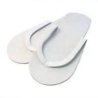 Thumbnail for CarePro Disposable Foam Thong Slippers12pairs- White