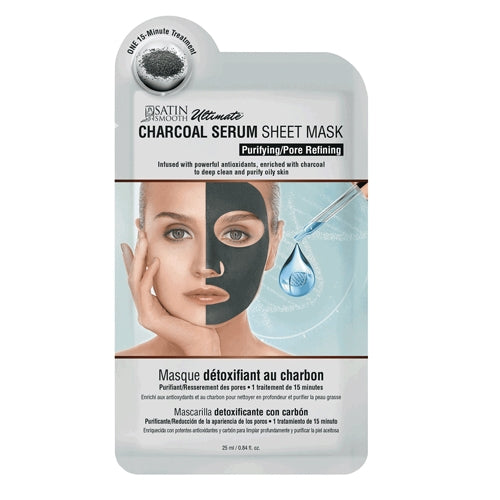 Satin Smooth Ultimate Sheet Mask - Charcoal Serum - SSKDMK