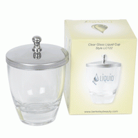 Thumbnail for Berkeley Clear Glass Liquid Cup W/Stainless Steel Lid  LC122