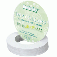 Thumbnail for Berkeley Wax Collars Round Fits14 oz Size - 60ct/pack WC101