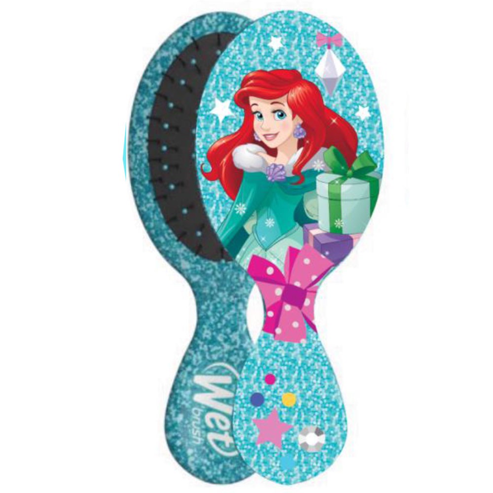WetBrush Mini Detangler Disney Princess Holiday Glitter Ball - Aurora