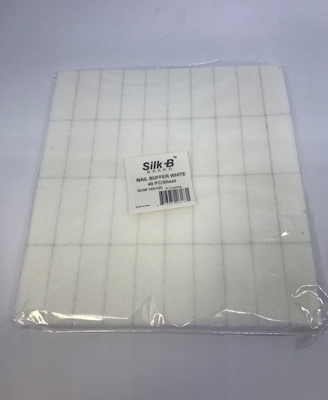 Block Mini WHITE Disposable Buffers 100/120, 40 Per Sheet