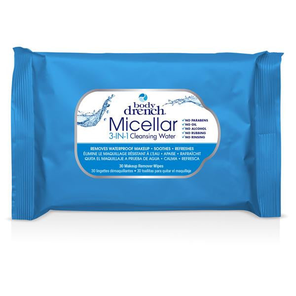 Body Drench Micellar 3-en-1 Makeup remover wipes 30 units