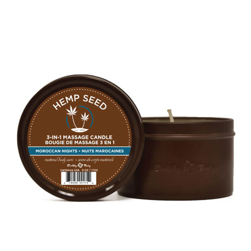 Hemp Seed 3 in 1 Massage Candle – Moroccan