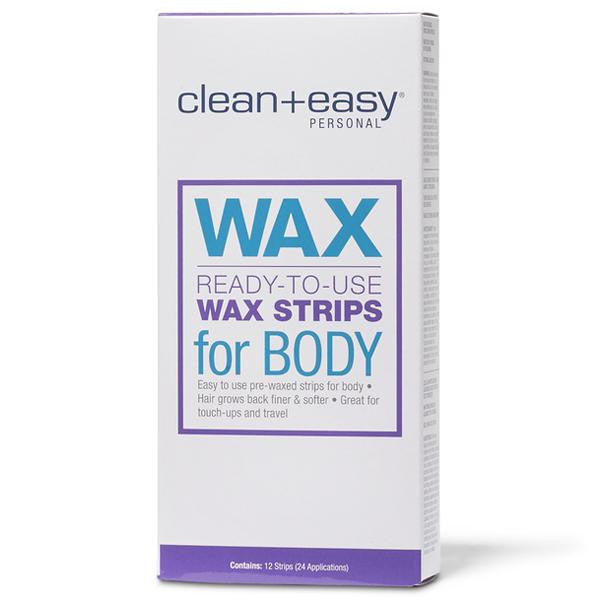 Clean + Easy Ready-to-use wax strips for body