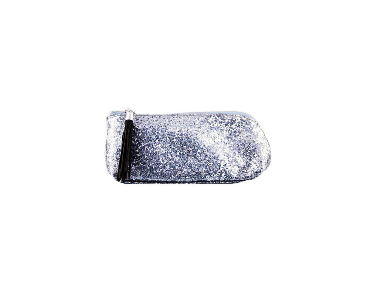 Cosmetic Case Silver Sparkle
