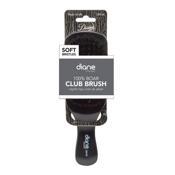 Diane 100% Soft boar Club brush 9 row 7"