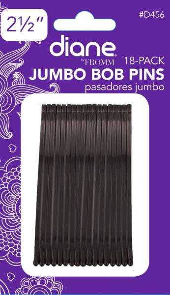 Diane Bob pins jumbo black 2.5in 18/pack