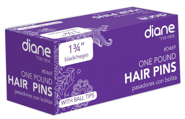 Diane Hair pins black 1.75in 1pound