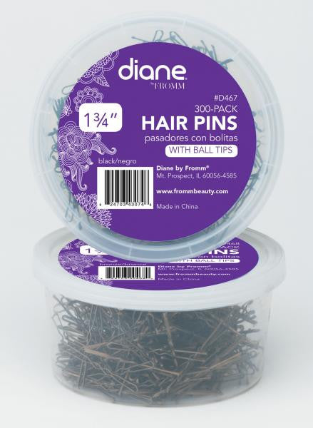 Diane Hair pins black 1.75in 300/pack