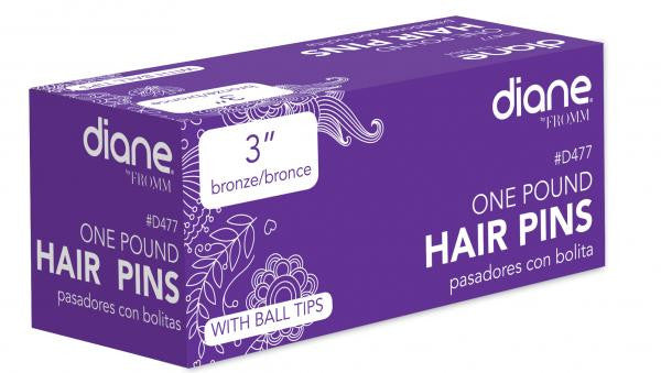 Diane Hair pins bronze 3in 1pound