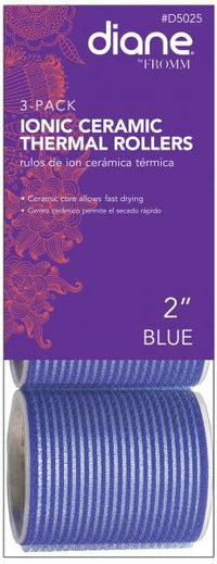Thumbnail for Diane Ionic ceramic thermal rollers 2'' blue 3/pack