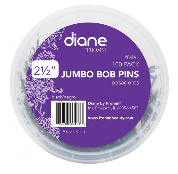 Diane Jumbo bob pins black 2.5in 100/pack