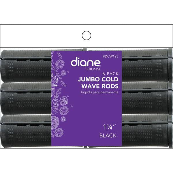 Diane Jumbo cold wave rods Black 1 1/4" 6/pack
