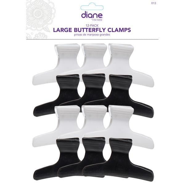 Diane Large Butterfly clamps 12/pack