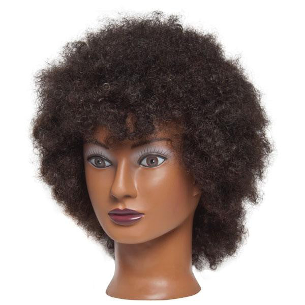 Diane Mannequin Naomi, 16-18" black textured 100% human hair