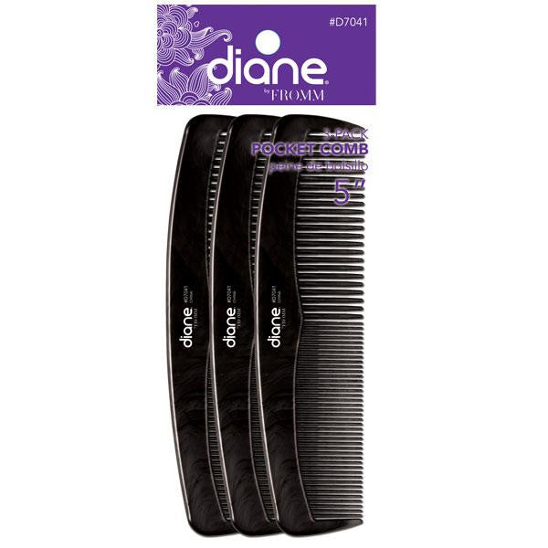 Diane Men's Pocket comb 3/pk
