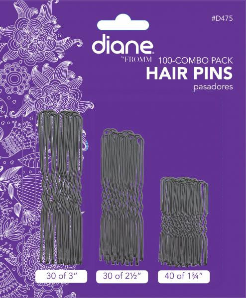 Diane Mixed hair pins pack black 100/pack