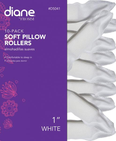 Diane Soft pillow rollers white 10/pack