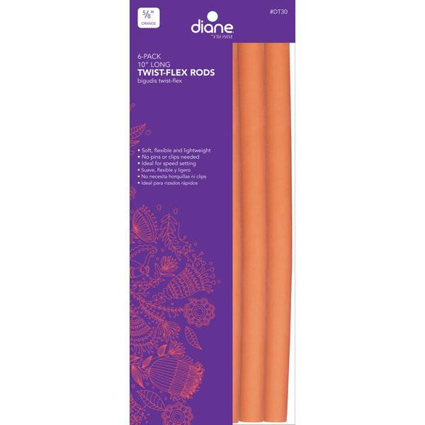 Diane Twist-flex rods 5/8" Orange 6/pack