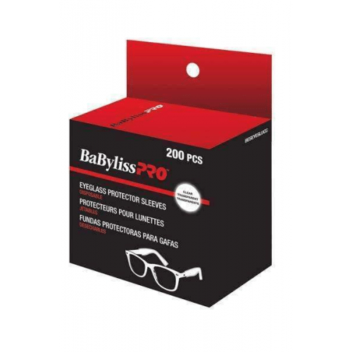 BaBylissPRO Disposable Transparent Eyeglass Sleeves - 200/box  
