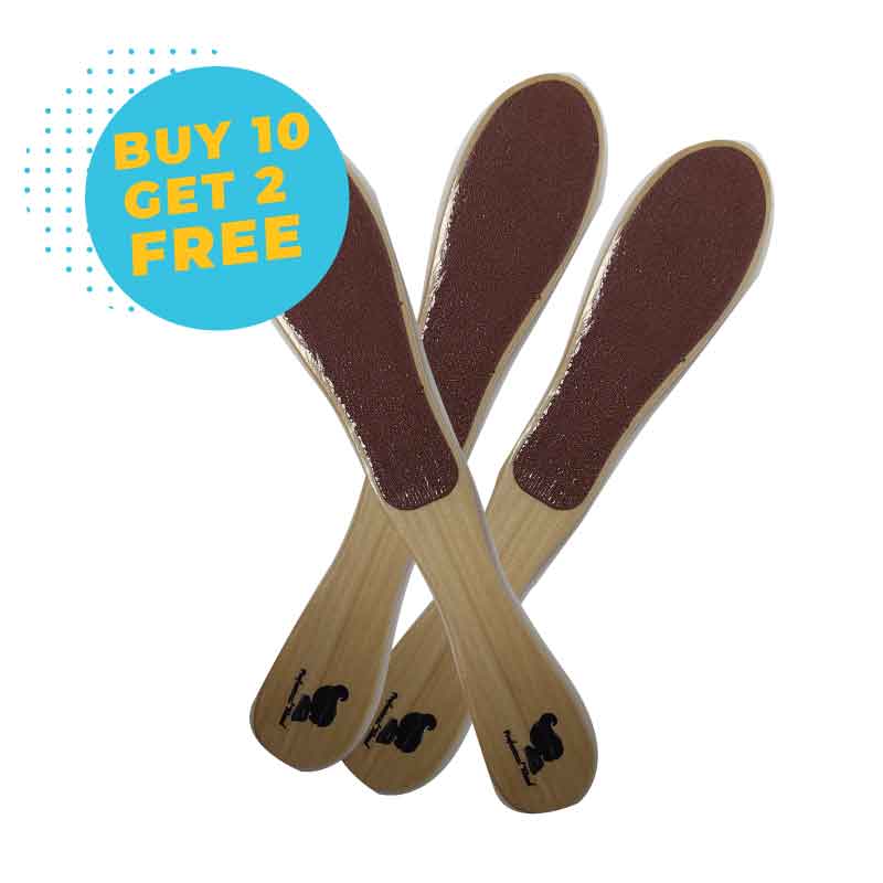 BUY 10 WOODEN PEDICURE FILES AND GET 2 FREE
