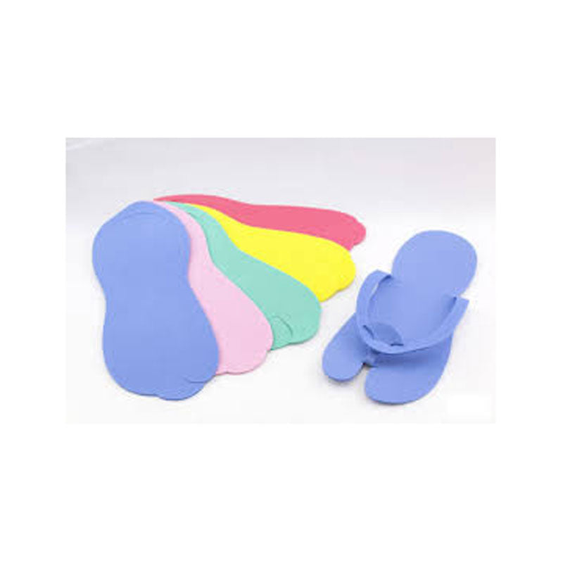 Disposable Pedicure Slippers Hard Foam, 12 pairs