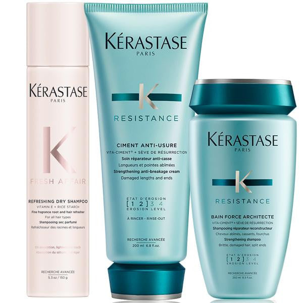 Kérastase Force Architecte Damaged Hair Fresh Affair Dry Shampoo Hair Care Set