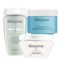 Thumbnail for Kérastase Fusio Scrub Oily Scalp Home Treatment Hair Care Set