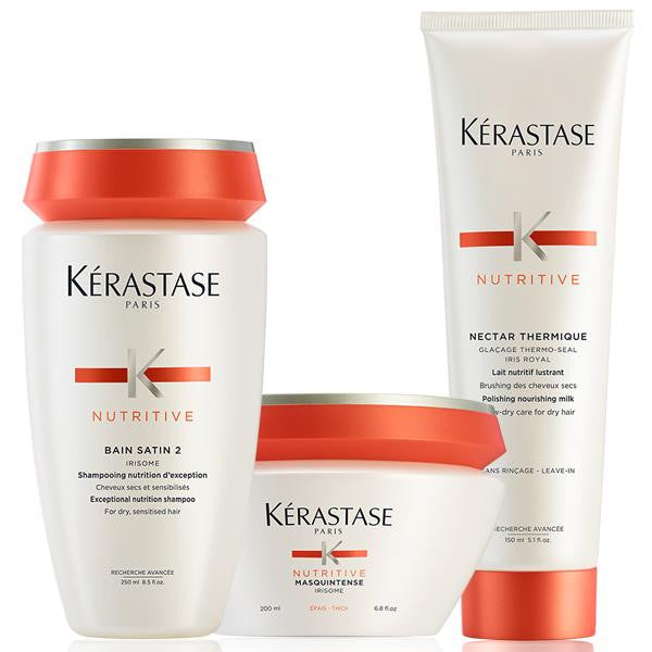 Kérastase Nutritive Brittle and Dry Hair Deep Treatment Hair Care Set
