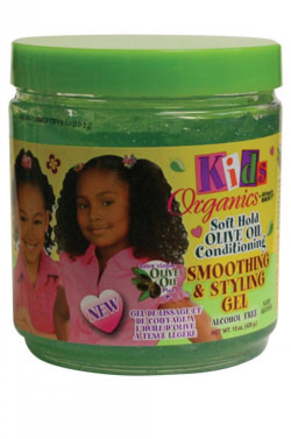 Africa's Best Kid's Organics Soft Hold Olive Oil Conditioning Smoothing & Styling Gel (15 oz)