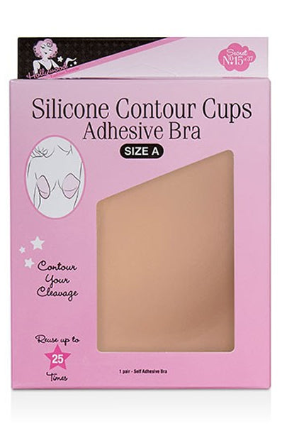 HOLLYWOOD FASHION SECRETS Silicone Contour Cups Adhesive Bra 1Pair Size A