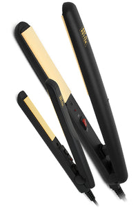 Thumbnail for ANNIE Hot & Hotter Combo Gold Ceramic Flat Iron #5873 pc 