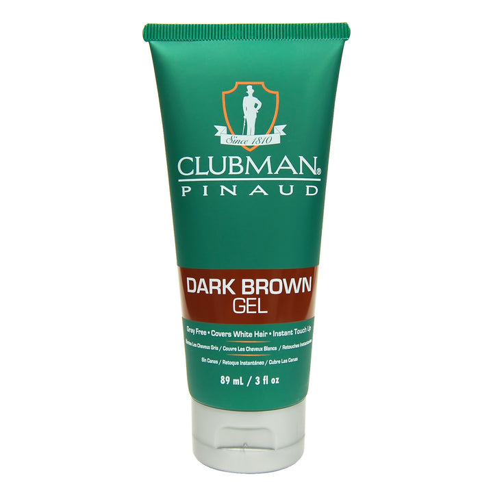 CLUBMAN Pinaud Instant Touch Up Color Gel 3oz Dark Brown Gel