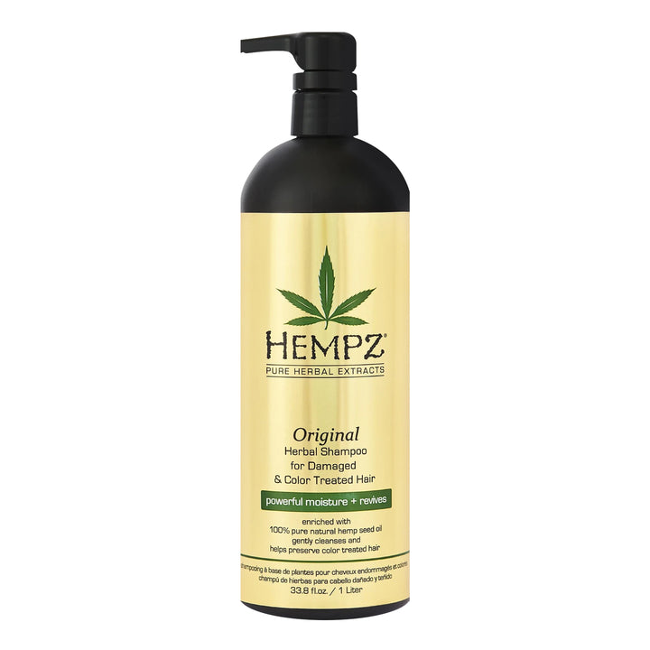 HEMPZ Original Herbal Shampoo for Damaged & Color Treated Hair 33.8oz 