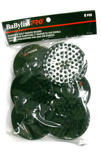 BABYLISS PRO Shampoo & Scalp Massage Brushes 6pcs/pack 6pcs/pack