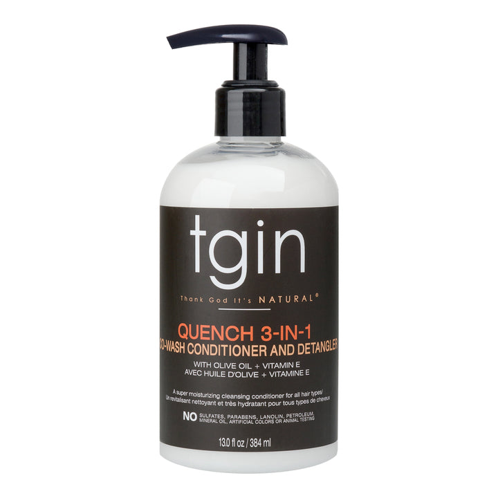 TGIN QUENCH 3 IN 1 Co-wash Conditioner and Detangler 13oz 