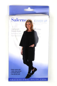 Thumbnail for ANNIE Salerno Cover Up with button closure Lightweight Smooth Nylon  #7753 White pc 