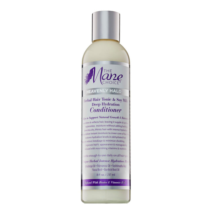 THE MANE CHOICE Heavenly Halo Herbal Hair Tonic & Soy Milk Deep Hydration Conditioner 8oz 